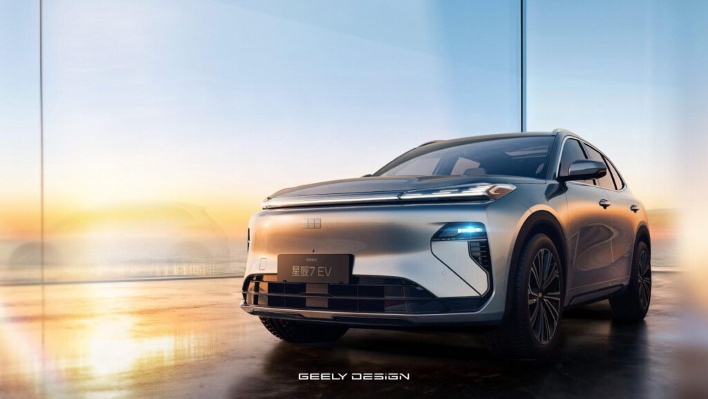 Geely Galaxy Starship 7 EV: новый семейный электрокроссовер с запасом хода 605 км