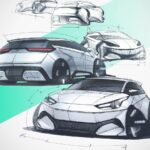 BYD Seagull второго поколения, эскизы дизайна