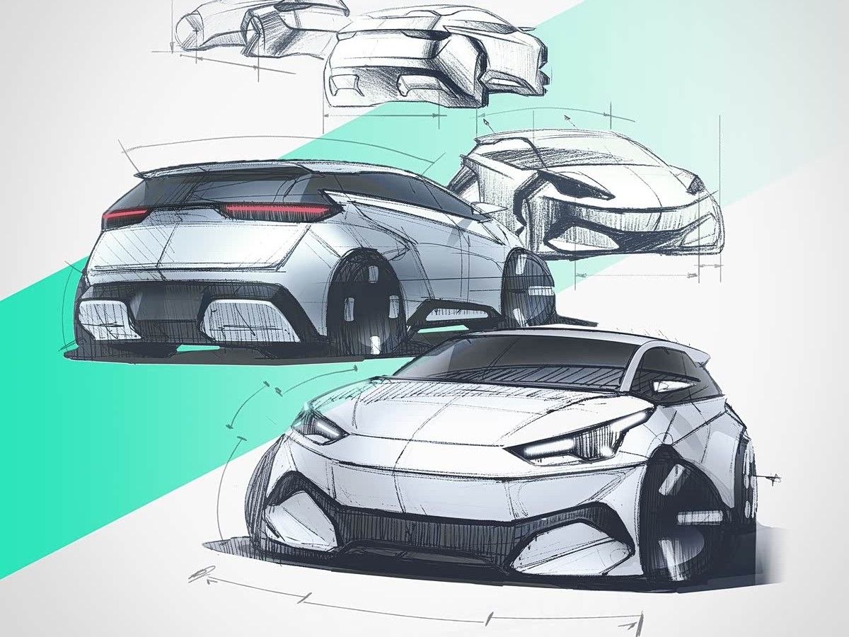 BYD Seagull второго поколения, эскизы дизайна