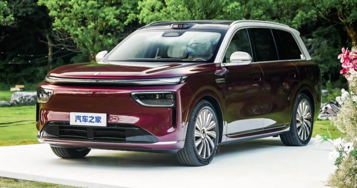 Yijing X9 спереди, большой шестиместный SUV