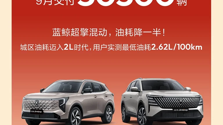 Базовая марка Changan: 50 300 поставок в сентябре 2026 года