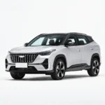 Geely Boyue 2027 обновлённый кроссовер, вид спереди