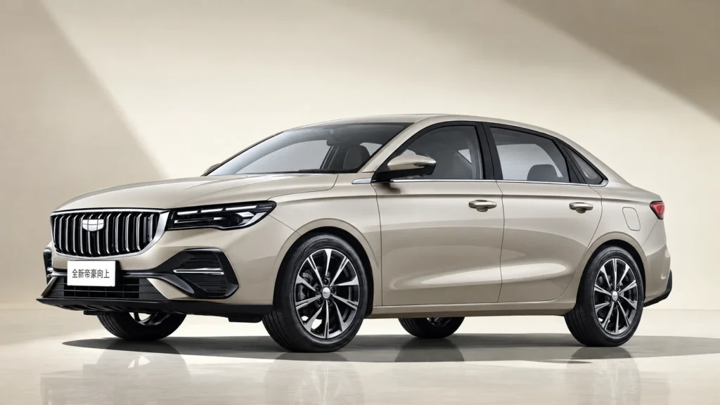 Geely Emgrand обновили: новый экран и изменённая внешность