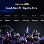 Xpeng G9L на презентации в Париже с европейскими ценами